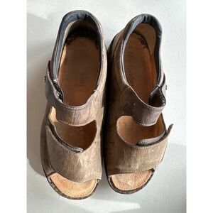 Finn Comfort Mens Brown Leather Nubuck Sandals Made in Germany EU 44 6557709